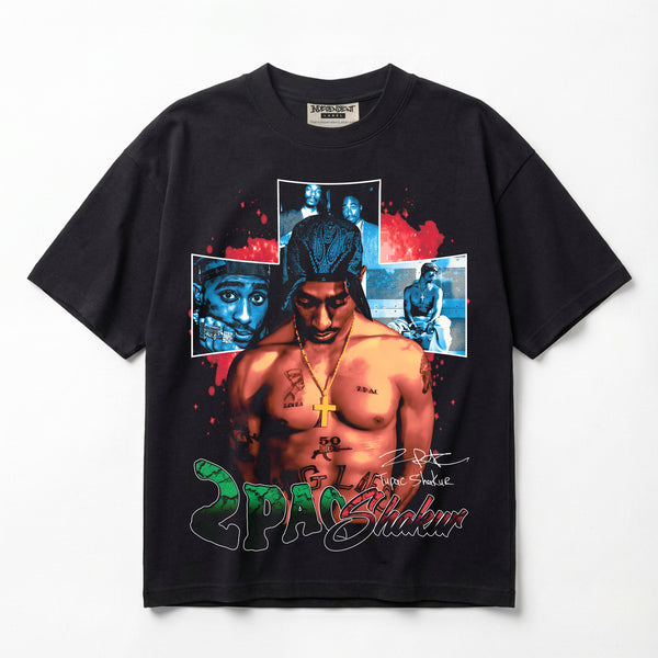 2Pac Shakur Makaveli The 7 Day Theory Premium Oversized Double-Sided T-Shirt (Unisex)