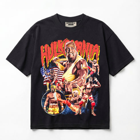 Hulk Hogan Hulkamania Double-Sided Premium Oversized T-Shirt (Unisex)