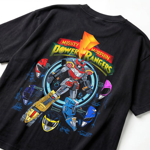 Power Rangers Megazord Assemble Premium Oversized Double-Sided T-Shirt (Unisex)