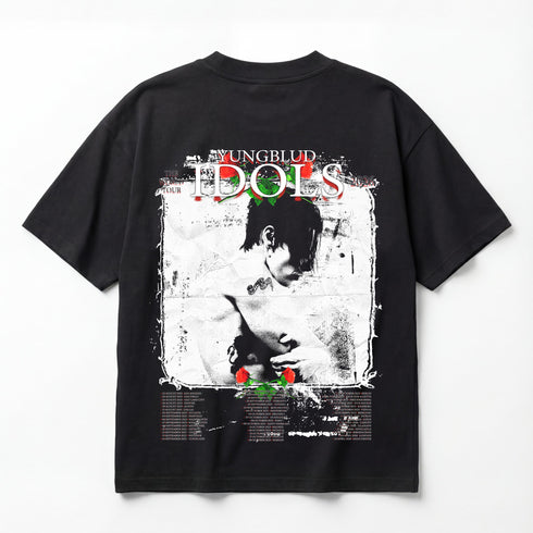 Yungblud IDOLS Tour 2025/2026 Premium Oversized Double-Sided T-Shirt (Unisex)