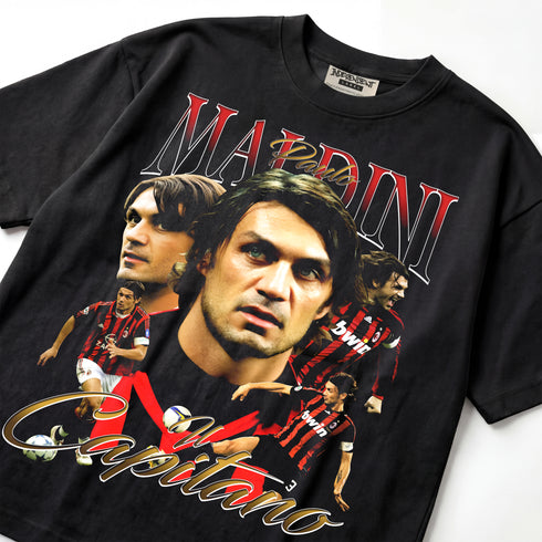 Paolo Maldini Il Capitano Premium Oversized T-Shirt (Unisex)