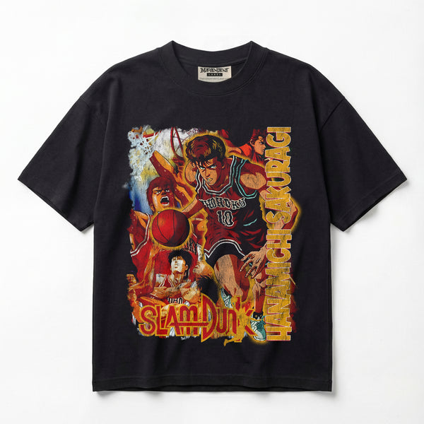 Slam Dunk Hanamichi Sakuragi Premium Oversized Double-Sided T-Shirt (Unisex)