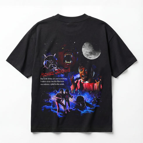 Michael Jackson Thriller 1982 Horror Premium Oversized Double-Sided T-Shirt (Unisex)