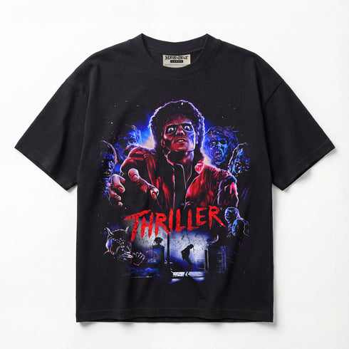 Michael Jackson Thriller 1982 Horror Premium Oversized Double-Sided T-Shirt (Unisex)
