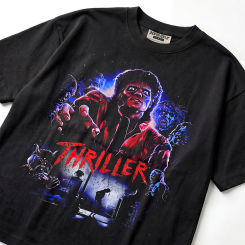 Michael Jackson Thriller 1982 Horror Premium Oversized Double-Sided T-Shirt (Unisex)