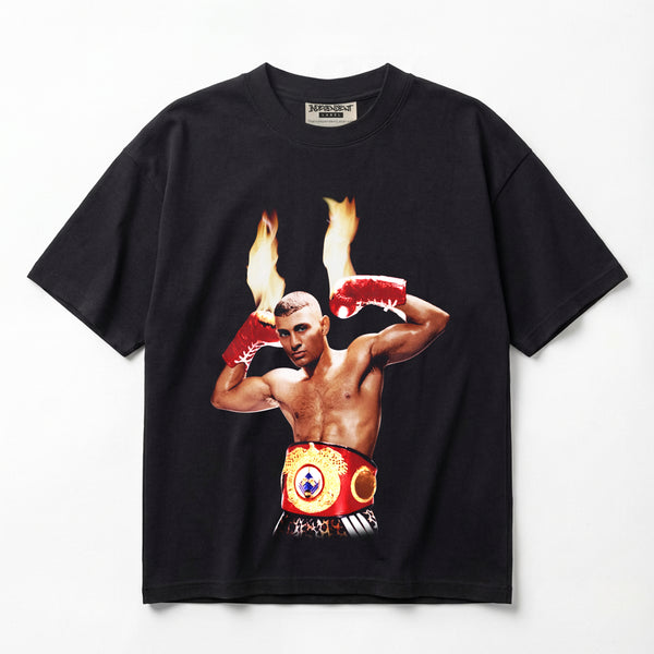 Prince Naseem Fire Fists Vintage Premium Oversized T-Shirt (Unisex)