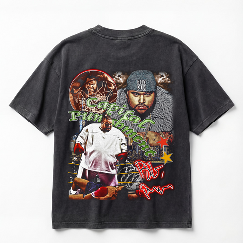 Big Pun Capital Punishment Vintage Premium Oversized Double-Sided T-Shirt