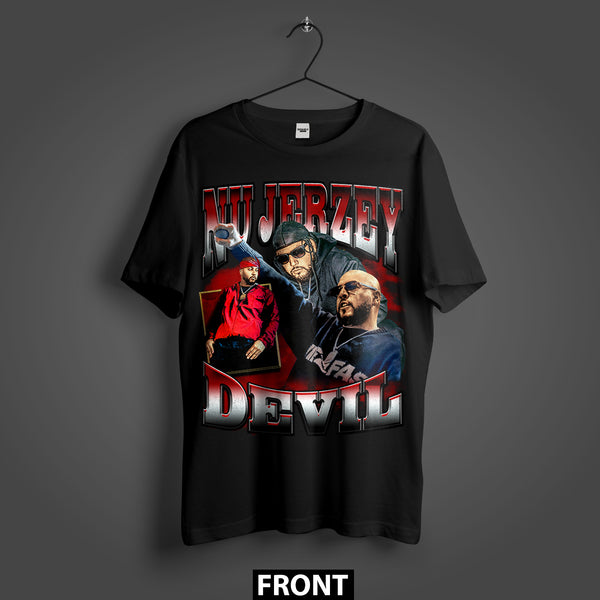 Nu Jerzey Devil World Tour Premium Oversized Double-Sided T-Shirt (Unisex)