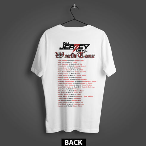 Nu Jerzey Devil World Tour Premium Oversized Double-Sided T-Shirt (Unisex)