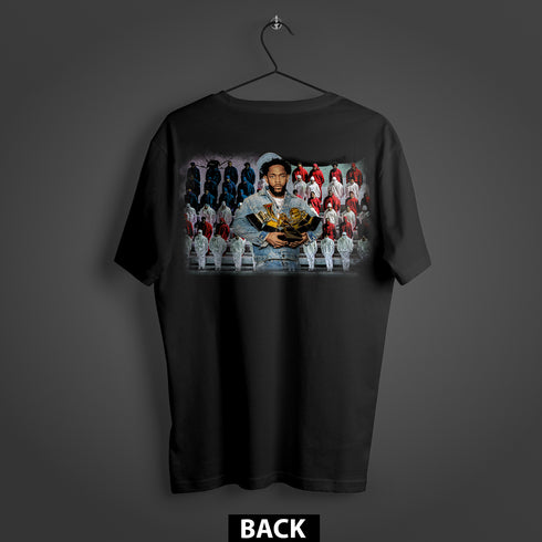 Kendrick Lamar Grammy & Super Bowl Tribute Premium Oversized Double-Sided T-Shirt (Unisex)