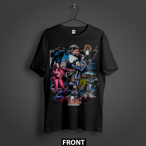 Kendrick Lamar Grammy & Super Bowl Tribute Premium Oversized Double-Sided T-Shirt (Unisex)