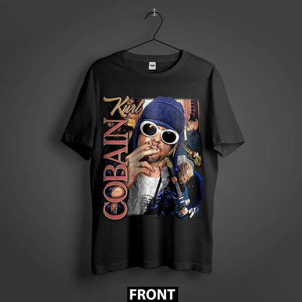 Kurt Cobain Grunge Icon Premium Oversized T-Shirt (Unisex)