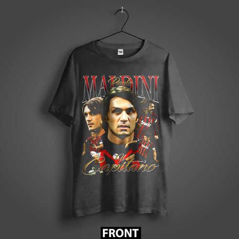 Paolo Maldini Il Capitano Premium Oversized T-Shirt (Unisex)