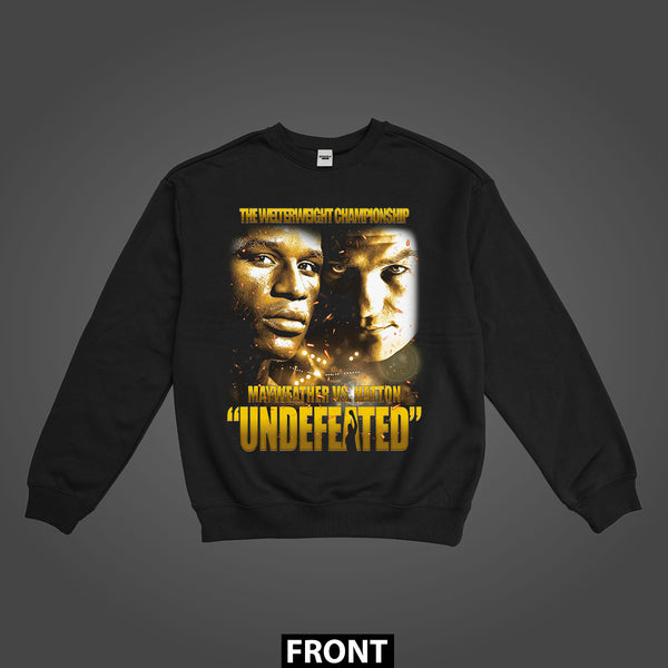 Mayweather Vs Hatton Undefeated Premium Sweatshirt (Unisex)