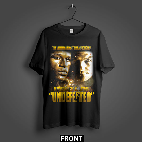 Mayweather Vs Hatton Undefeated T-Shirt Premium Oversized T-Shirt (Unisex)