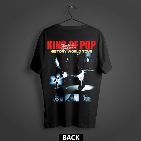 Michael Jackson King of Pop History World Tour Premium Oversized Double-Sided T-Shirt (Unisex)