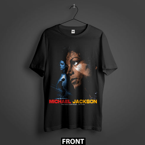 Michael Jackson King of Pop History World Tour Premium Oversized Double-Sided T-Shirt (Unisex)
