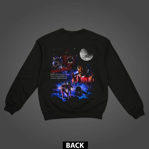 Michael Jackson Thriller 1982 Horror Premium Double-Sided Sweatshirt (Unisex)