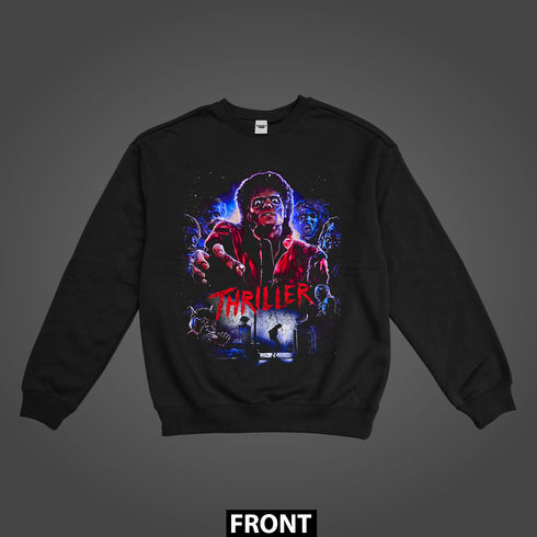 Michael Jackson Thriller 1982 Horror Premium Double-Sided Sweatshirt (Unisex)