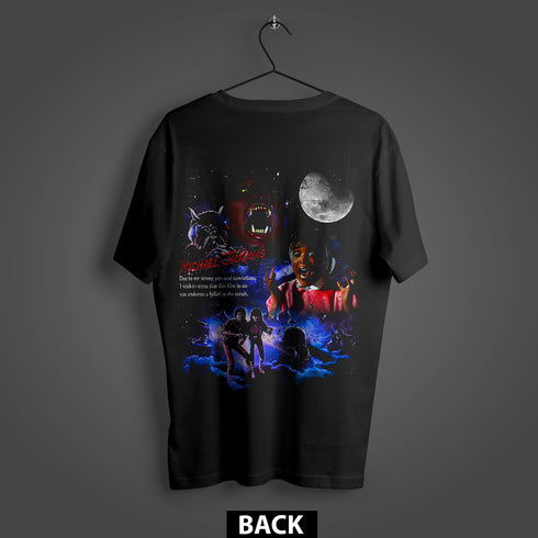 Michael Jackson Thriller 1982 Horror Premium Oversized Double-Sided T-Shirt (Unisex)