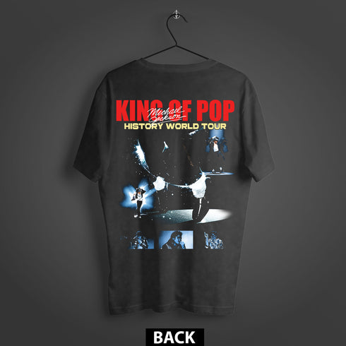 Michael Jackson King of Pop History World Tour Premium Oversized Double-Sided T-Shirt (Unisex)