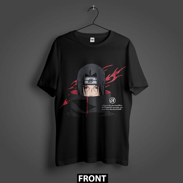 Naruto Itachi Uchiha Eyes of the Shadow Premium Oversized T-Shirt (Unisex)