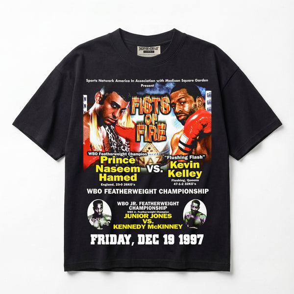 Prince Naseem vs Kevin Kelley 1997 Fists of Fire Premium Oversized T-Shirt (Unisex)
