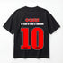 Oasis 10 Years of Noise & Confusion Union Jack Logo Premium Oversized Double-Sided T-Shirt (Unisex)