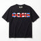 Oasis 10 Years of Noise & Confusion Union Jack Logo Premium Oversized Double-Sided T-Shirt (Unisex)