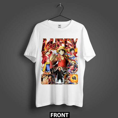 One Piece Luffy Over Me Evolution Premium Oversized T-Shirt (Unisex)