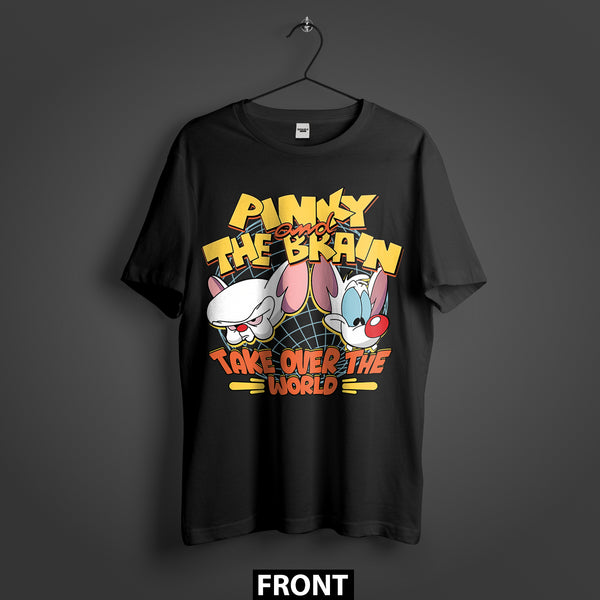 Pinky and The Brain Take Over The World Premium Oversized T-Shirt (Unisex)