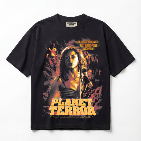 Planet Terror Robert Rodriguez Grindhouse Movie Premium Oversized T-Shirt (Unisex)
