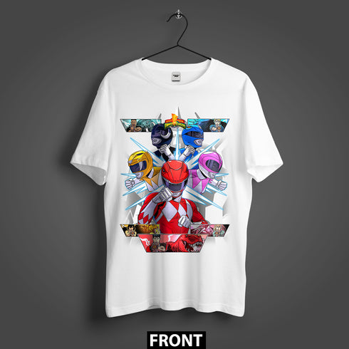 Power Rangers Megazord Assemble Premium Oversized Double-Sided T-Shirt (Unisex)