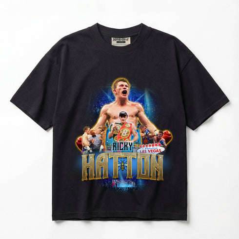 Ricky Hatton The Hitman Hatton Legacy Premium Oversized Double-Sided T-Shirt (Unisex)