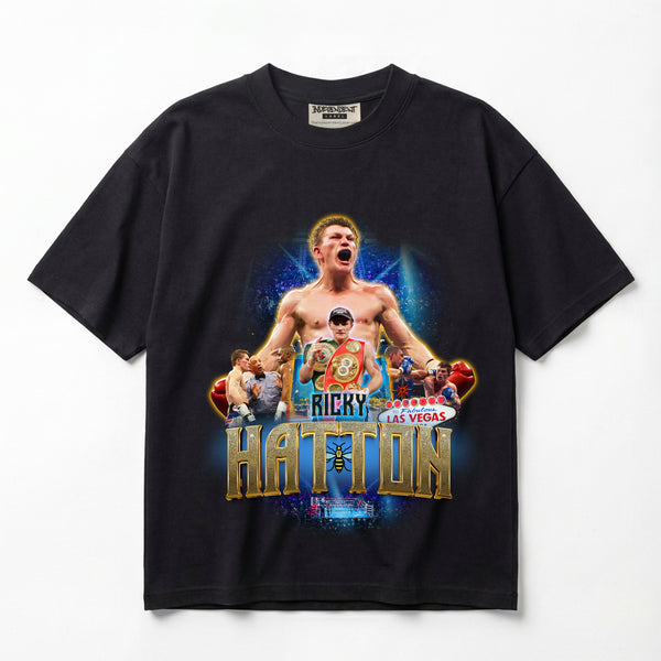Ricky Hatton The Hitman Hatton Legacy Premium Oversized Double-Sided T-Shirt (Unisex)
