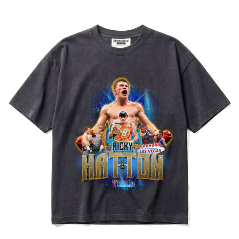 Ricky Hatton The Hitman Hatton Legacy Premium Oversized Double-Sided T-Shirt (Unisex)
