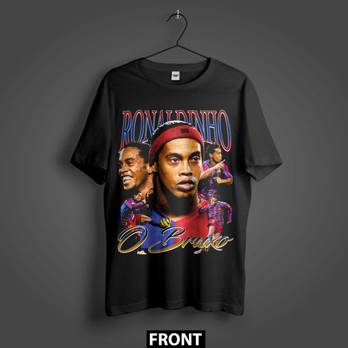 Ronaldinho O Bruxo Barcelona Premium Oversized T-Shirt (Unisex)