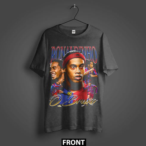 Ronaldinho O Bruxo Barcelona Premium Oversized T-Shirt (Unisex)