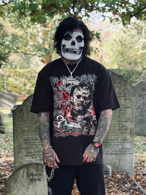 The Texas Chainsaw Massacre Who Will Survive JHorror87 Exclusive Premium Oversized T-Shirt (Unisex)