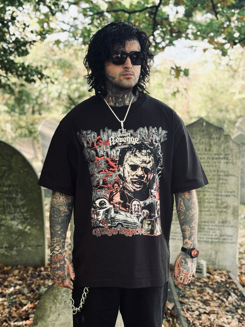 The Texas Chainsaw Massacre Who Will Survive JHorror87 Exclusive Premium Oversized T-Shirt (Unisex)