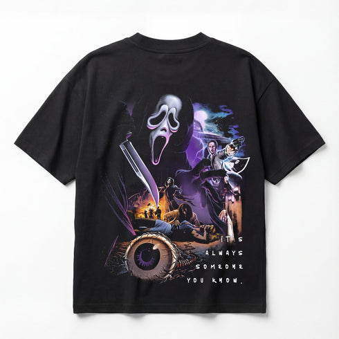 Slash & Scream Horror Premium Oversized Double-Sided T-Shirt (Unisex)