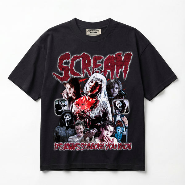 Scream It’s Always Someone You Know JHorror87 Exclusive Premium Oversized T-Shirt (Unisex)