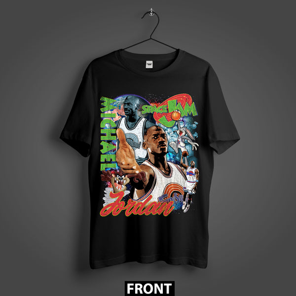 Space Jam 1996 Defying Gravity Michael Jordan Premium Oversized Double-Sided T-Shirt (Unisex)