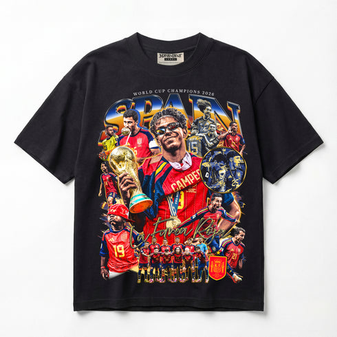 Spain Football 'La Furia Roja' FIFA World Cup 2026 Premium Oversized T-Shirt (Unisex)