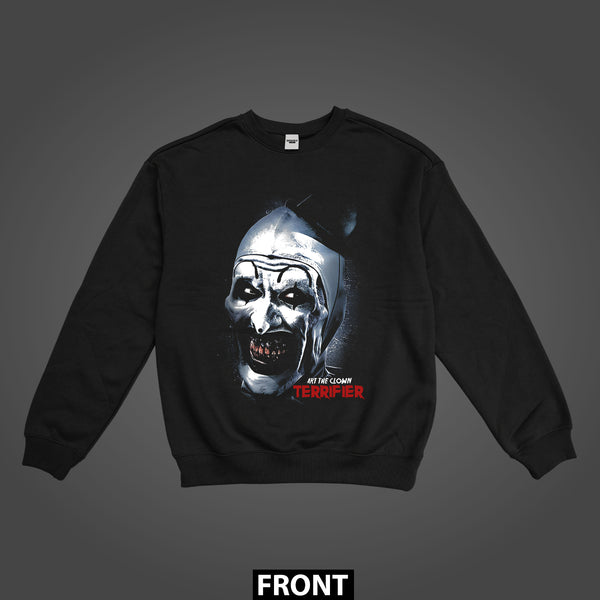 Terrifier Art the Clown Double-Sided Premium Sweatshirt (Unisex)