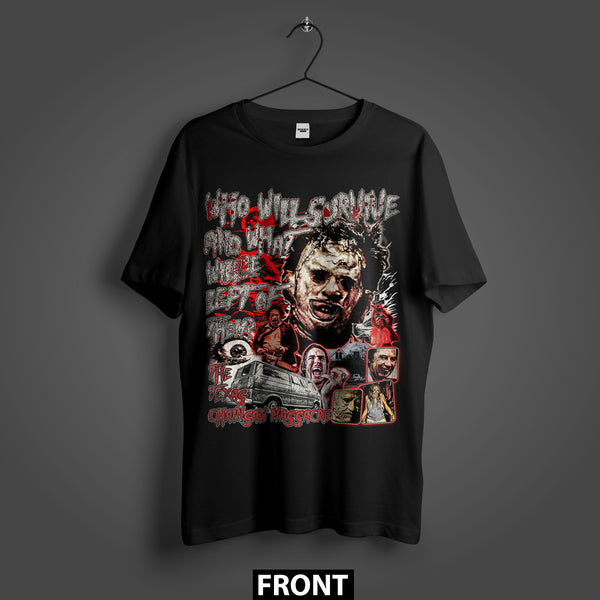 The Texas Chainsaw Massacre Who Will Survive JHorror87 Exclusive Premium Oversized T-Shirt (Unisex)