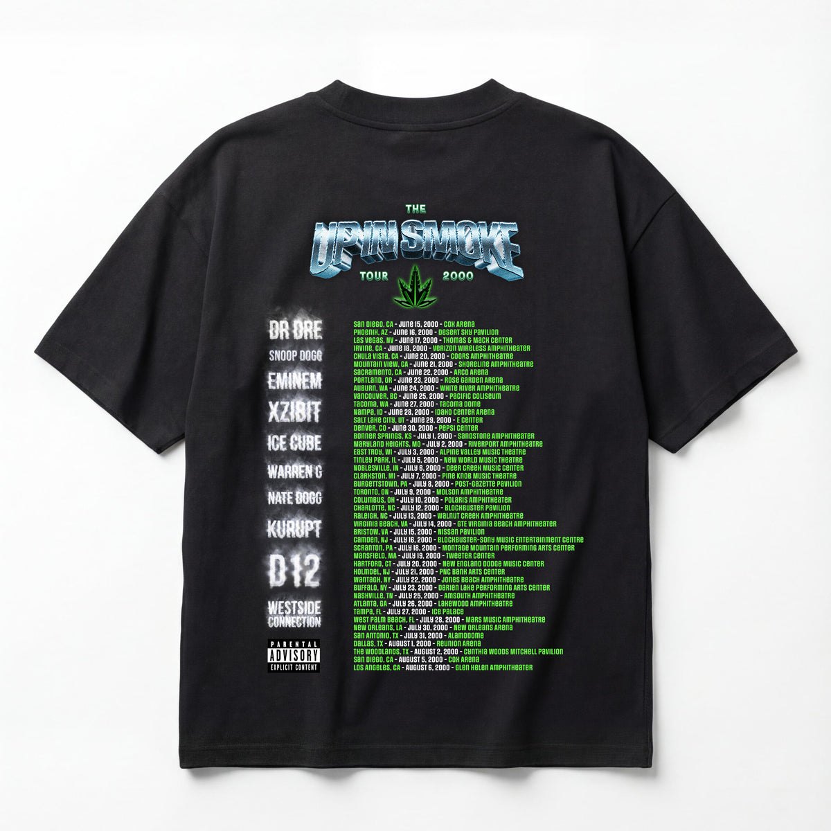 Up in Smoke Tour 2000 Legends of Hip-Hop Premium Oversized Double Up in Smoke Tour 2000 Legends of Hip-Hop Premium Oversized Double