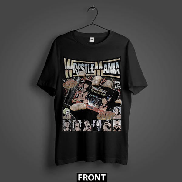 WWF WrestleMania Arcade Legends T-Shirt WWE Retro Vintage Premium Oversized T-Shirt (Unisex)