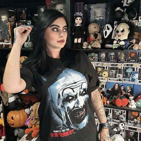 Terrifier Art the Clown Premium Oversized Double-Sided T-Shirt (Unisex)
