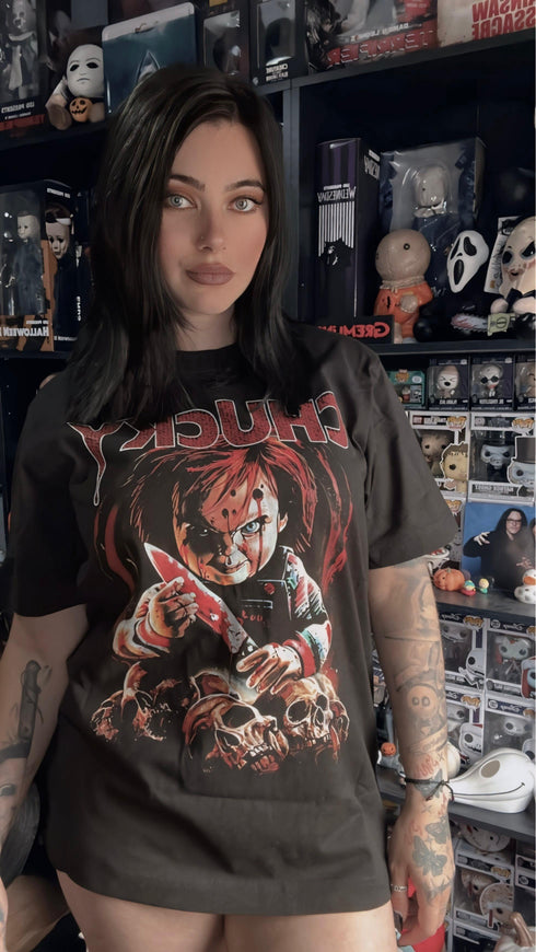 Chucky Child's Play Premium Oversized Double-Sided T-Shirt (Unisex)